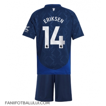 Manchester United Christian Eriksen #14 Echipament de Fotbal Replică 2024-25 Copii Deplasare (+ Șorturi)